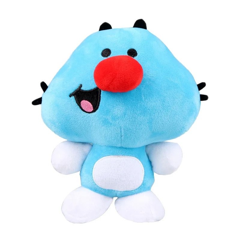 2023 Anime TV Oggy Oggy Blue Kitten Plush Toy Oggy And The Cockroaches Cat Soft Stuffed Doll Animal 