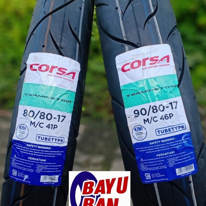 Jona Ban Donat Corsa Terminator Paket 2 Ban 80/80 90/80 Ring 17