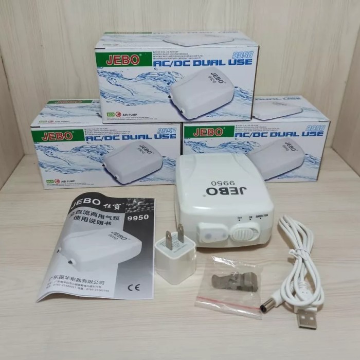 Jebo 9950 Ac/Dc Aerator Pompa Udara