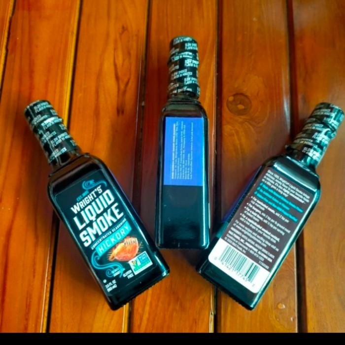 

Dijual!!! Wrights Hickory Liquid Smoke Marinade Sauce Saus 103Ml