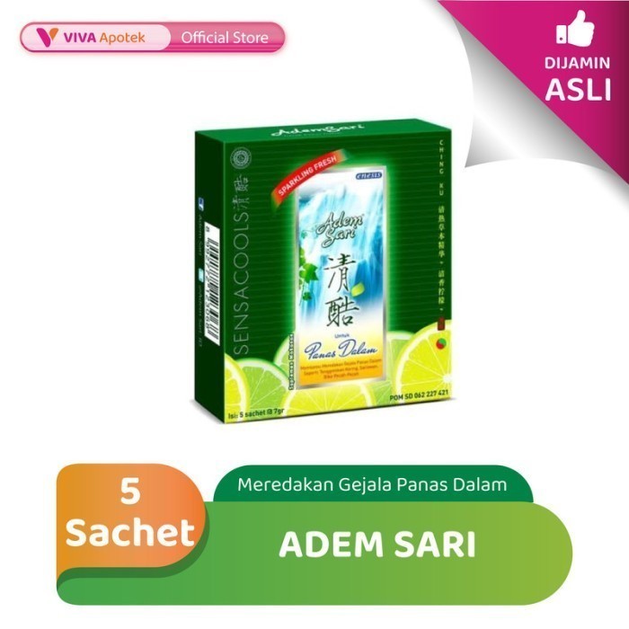 

Adem Sari Sachet untuk Meredakan Panas Dalam (7 Gram)