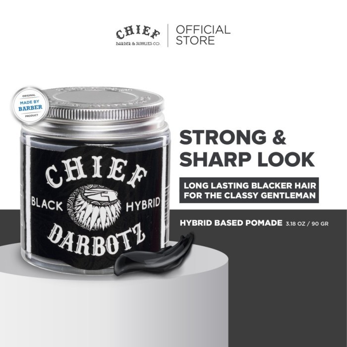 EKSLUSIF Chief Pomade Black Hybrid X Darbotz 90gr