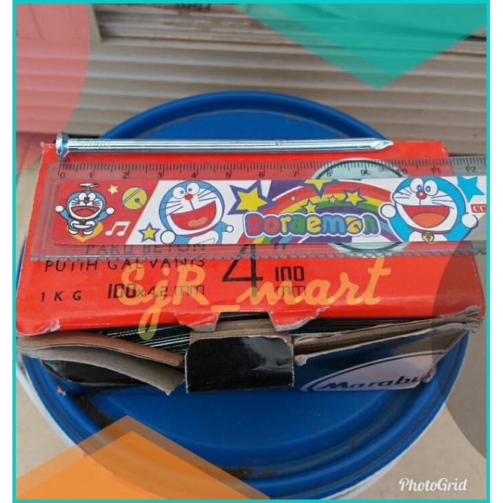 Paku Beton Tembok MARABU 10 Cm per 1 Pcs / Paku Tembok Kayu Cor Beton