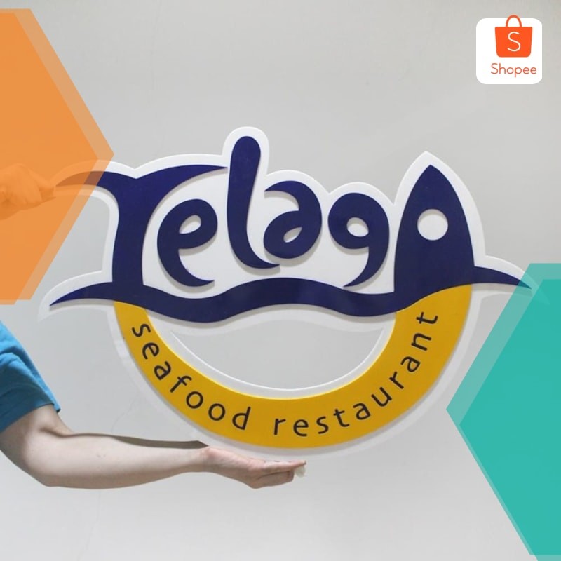 

Terlaris Custom Sign Logo Acrylic | Logo Sign Akrilik 75cm | Logo Brand Keren