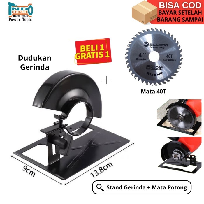 Dudukan Gerinda Holder Potong Kayu Mata Gergaji Bulat Serkel 30T Ready