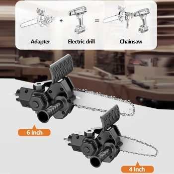 Adaptor Bor Gergaji Mesin Chainsaw Drill Converte Ready Stock