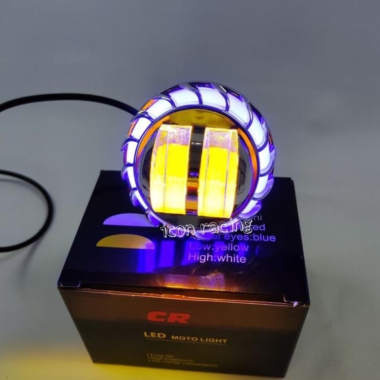 Promo Lampu Utama Projie Daymaker 2 Lensa Mini Jauh Dekat 2.5Inch Putih Kuning Hig Quality