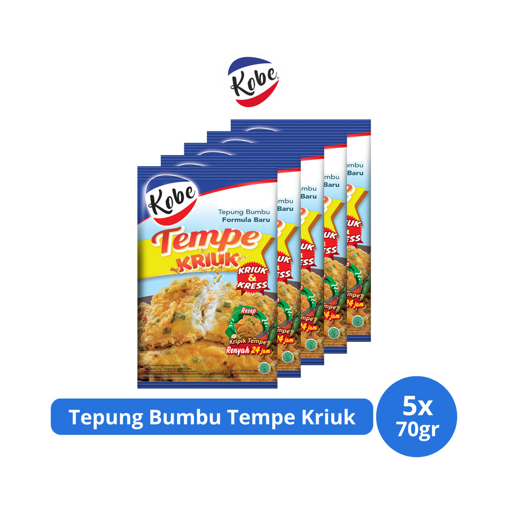 

Kobe Tepung Bumbu Tempe Kriuk 70gr x 5 pcs