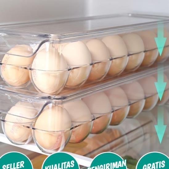 Mago - Tempat Yimpanan Telur Akrilik Kontainer Box Kulkas