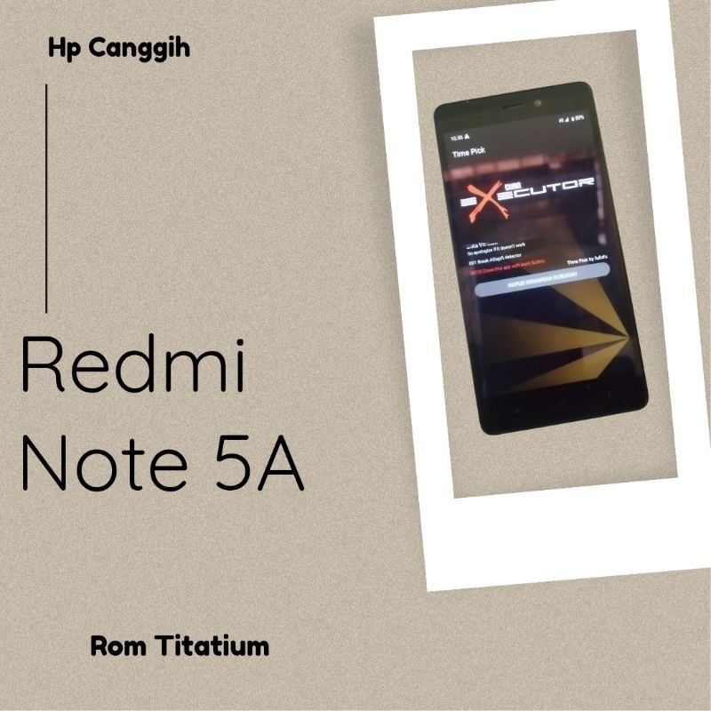 Redmi note 5A Custom Rom Titanium Android 10