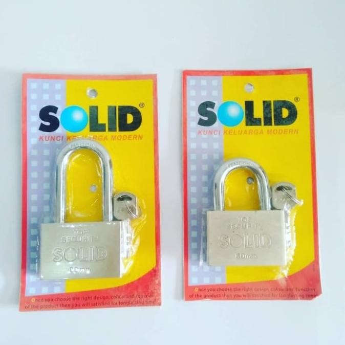 Gembok Solid 809 60 MM Leher Pendek/Gembok Motor/Gembok Pagar/Solid
