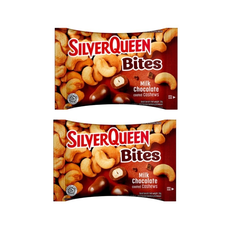 

SilverQueen Bites Milk Chocolate Cashew 2 x 30 g - 2 Pics