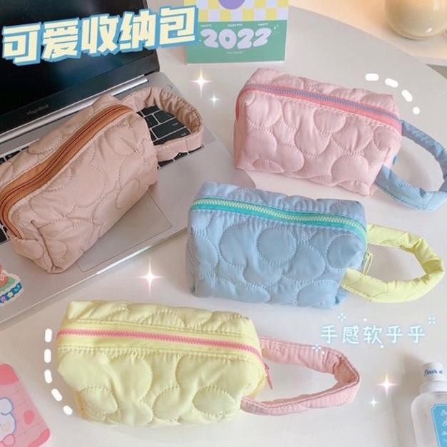 

TERLARIS KENSHO Kotak Pensil Sleting Motif Bunga Flower Handle Pastel / Pouch Makeup Aesthetic / Tas Aksesoris Wanita Lucu Import / Zipper / Flowers JH85