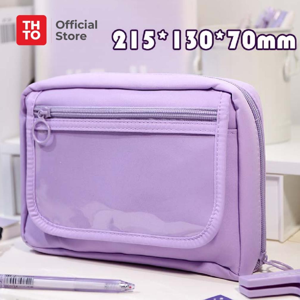 

COD THTO 14 Layer NEW Tas Tempat Pensil Case Pouch Anak Sekolah Transparan Kapasitas Besar Stationery Kantor A111 ul-64