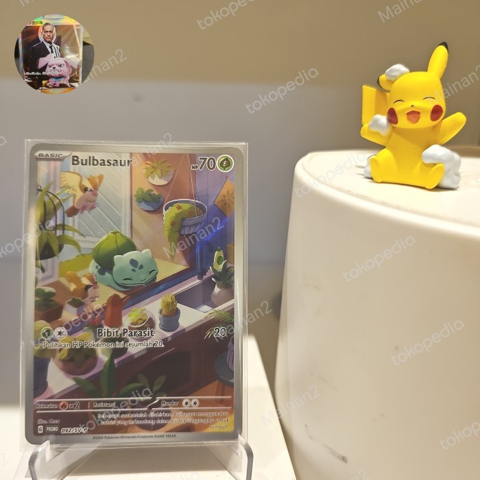 Ready Bulbasaur Ar Promo pokemon kartu harta berkilau 092/sv-p tcg indo