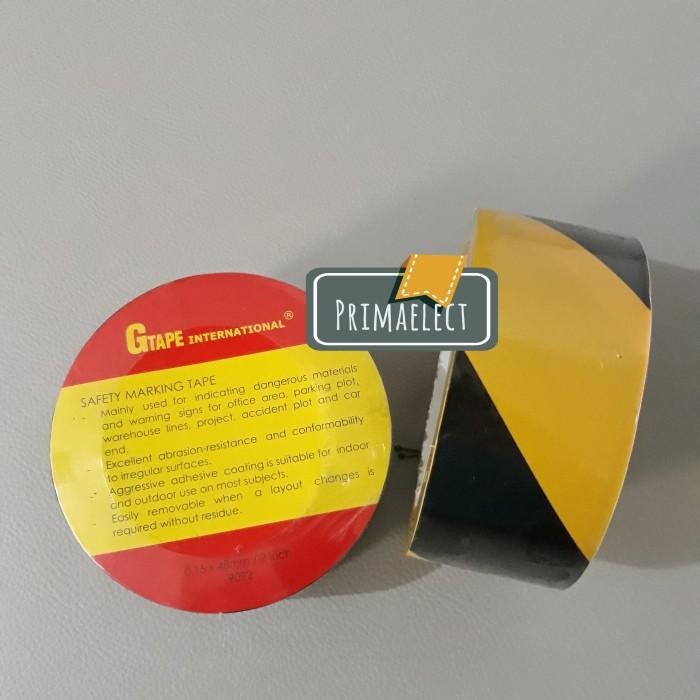 

Safety Marking Tape/Floor Tape/Lakban Lantai Gtape (Kuning-Hitam)
