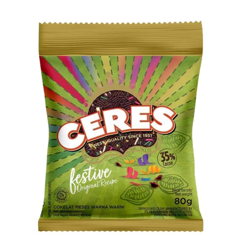 

CERES Hagelslag Cokelat Meises Festive 80 g