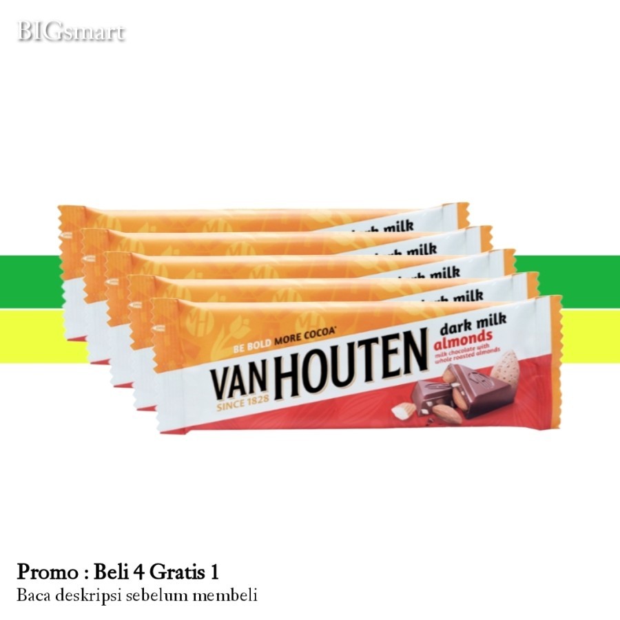 

VAN HOUTEN Beli 4 Gratis 1 Dark Milk Almond 40 g
