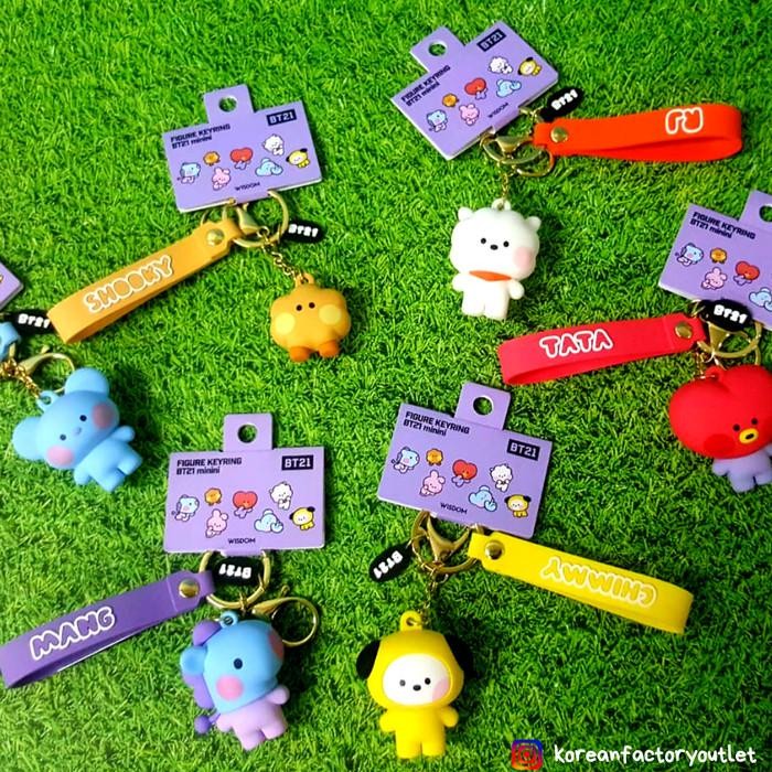 Bt21 Figure Strap Key Ring Key Chain - Original