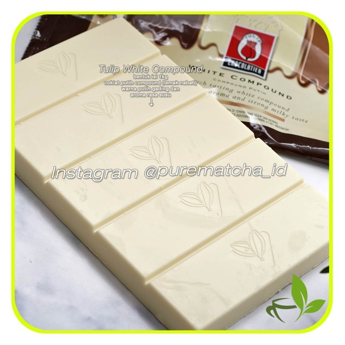 

TERUJI White Chocolate Compound Coklat Tulip Cokelat Putih Gading 200 gr