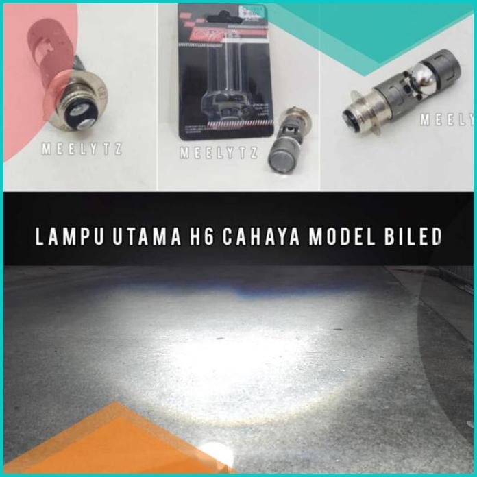 Lampu Utama LED H6 CR7 Modelan Cahaya Biled RHD Jamin Terang 140BZ4 l