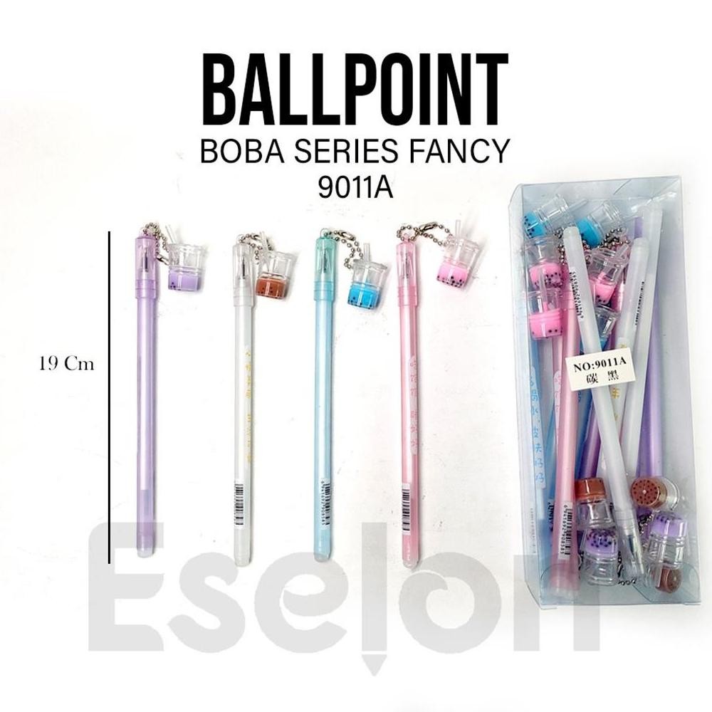 

fg-80 Pulpen / 12pcs pulpen gel+gantungan BOBA / Pulpen fancy / Pulpen gel Boba 9011A Original