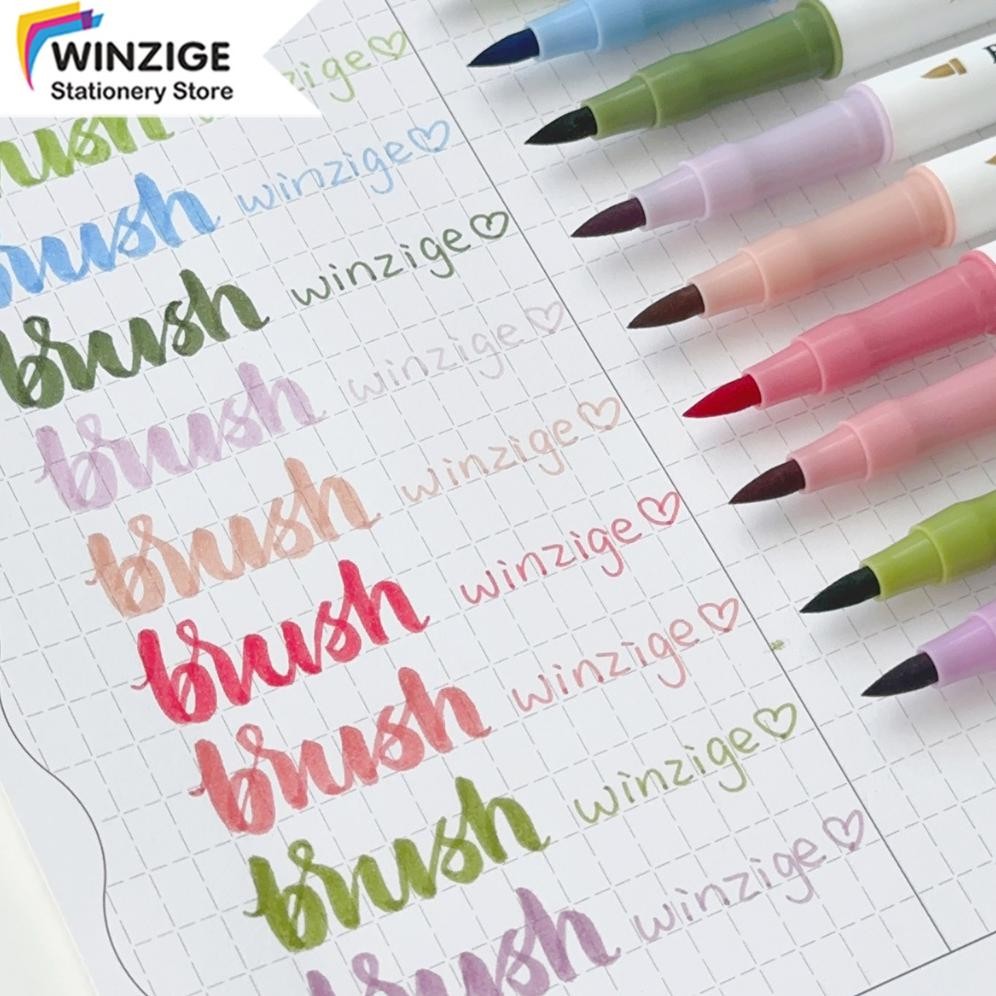 

yui-7 Winzige 4Pcs Brush Pen Set Calligraphy Soft Brush Pen Dual Tip Lettering Aesthetic Vintage Warna Warni Brush Marker Pena Kuas Warna Pulpen Pena Kaligrafi Coloring Markers Termurah