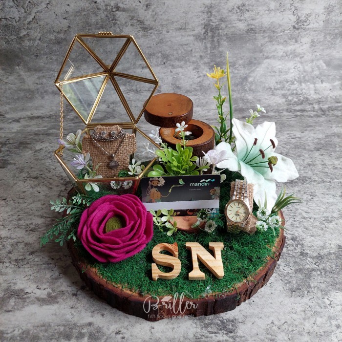 Tempat Seserahan Cincin Dan Kalung/Wedding Ring Bearer/ Jewelry Bearer