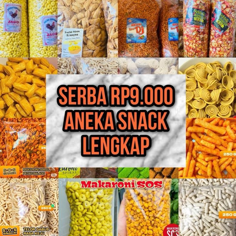 

Serbu Serba 9Ribu 250 Gram Snack Camilan Terlengkap Pedas Manis Gurih Snack Makaroni Sos Food Snack