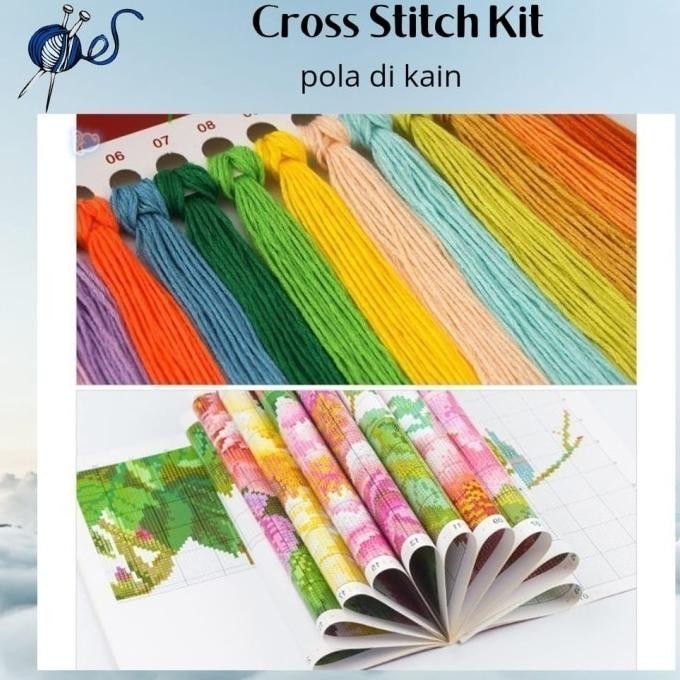 Paket Kristik DIY Cross Stitch - CELADON
