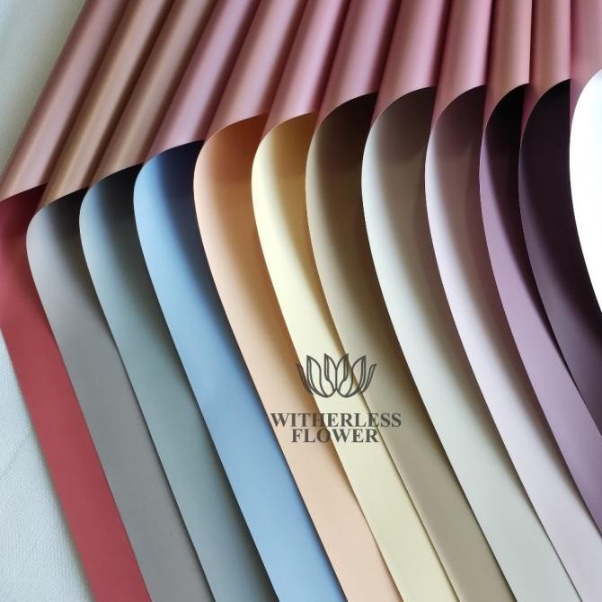 

[10 & 20 LEMBAR] Cellophane BiColor Rose Gold / Kertas Buket Bunga