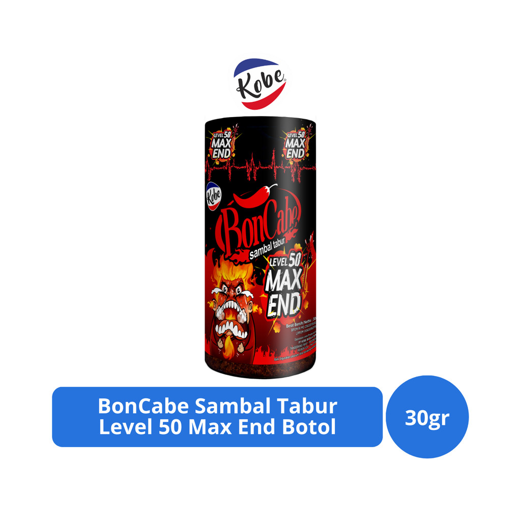 

Kobe BonCabe Sambal Tabur Level 50 Max End Botol 30gr