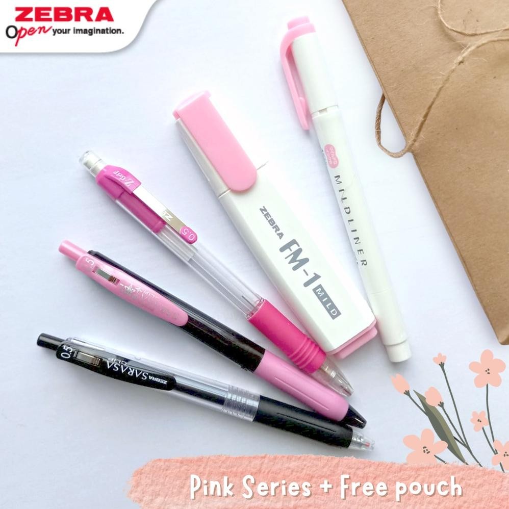 

df-7 ZEBRA Color Bundle Series Sarasa Clip Decoshine Pulpen Pena 0.5mm Mildliner Highlighter dan Pensil Sale