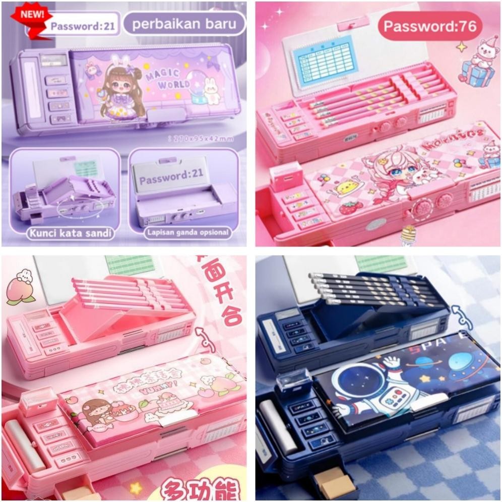 

Terbaru Tempat Pensil Multifungsi Motif Unicorn / Dinosaurus / Astronot Untuk Anak Tk/Kotak Pensil Pola Kartun Lapisan Ganda Tunggal Dengan Rautan Kapasitas Flase Sale