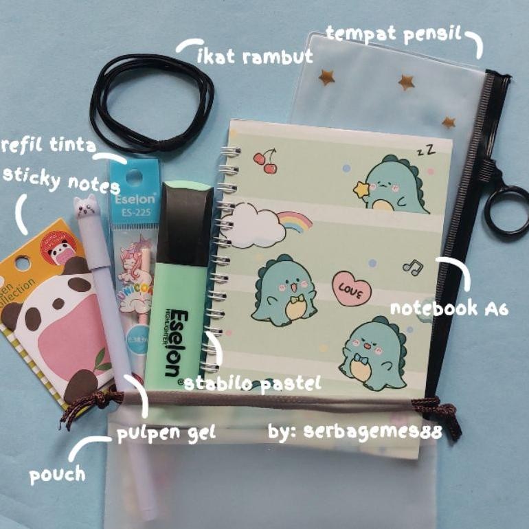 

fx-76 serbagemes88 - PAKET ALAT TULIS 8IN1 / STATIONERY SET FANCY / ALAT TULIS SET Premium