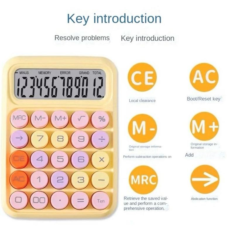 

ukd-23 KOREA DOPAMIN KALKULATOR LUCU WARNA 12DIGIT DISPLAY BESAR KEYBOARD DOT MEKANIK TOMBOL BESAR ALAT TULIS SEKOLAH & KANTOR KALKULATOR MINI KALKULATOR ESTETIK Berkualitas