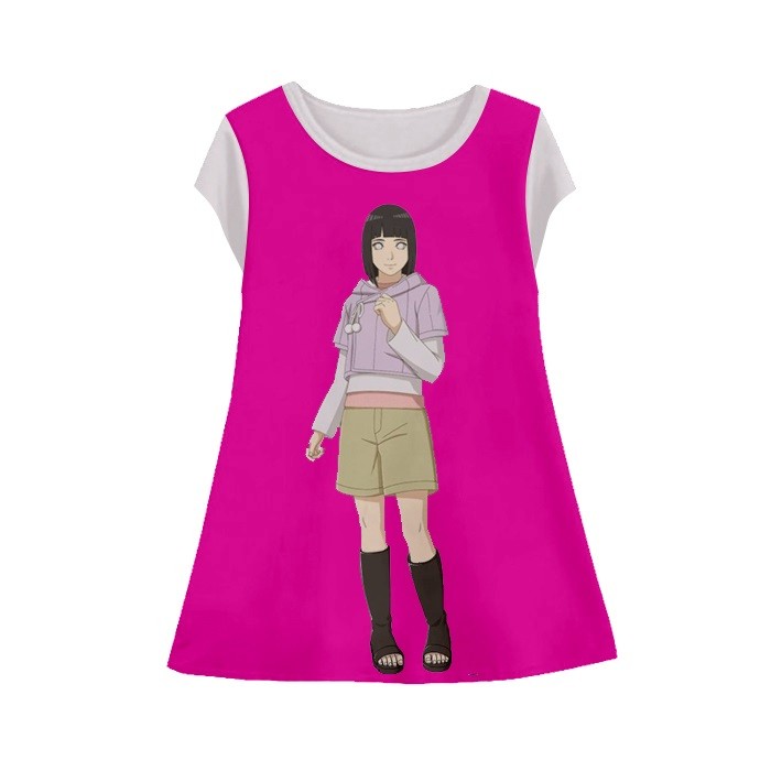 Baju Dress Anak Perempuan Naruto Perempuan v8 Tunik Anak Wanita Untuk Umur 1-12 Tahun - kaosanakmura