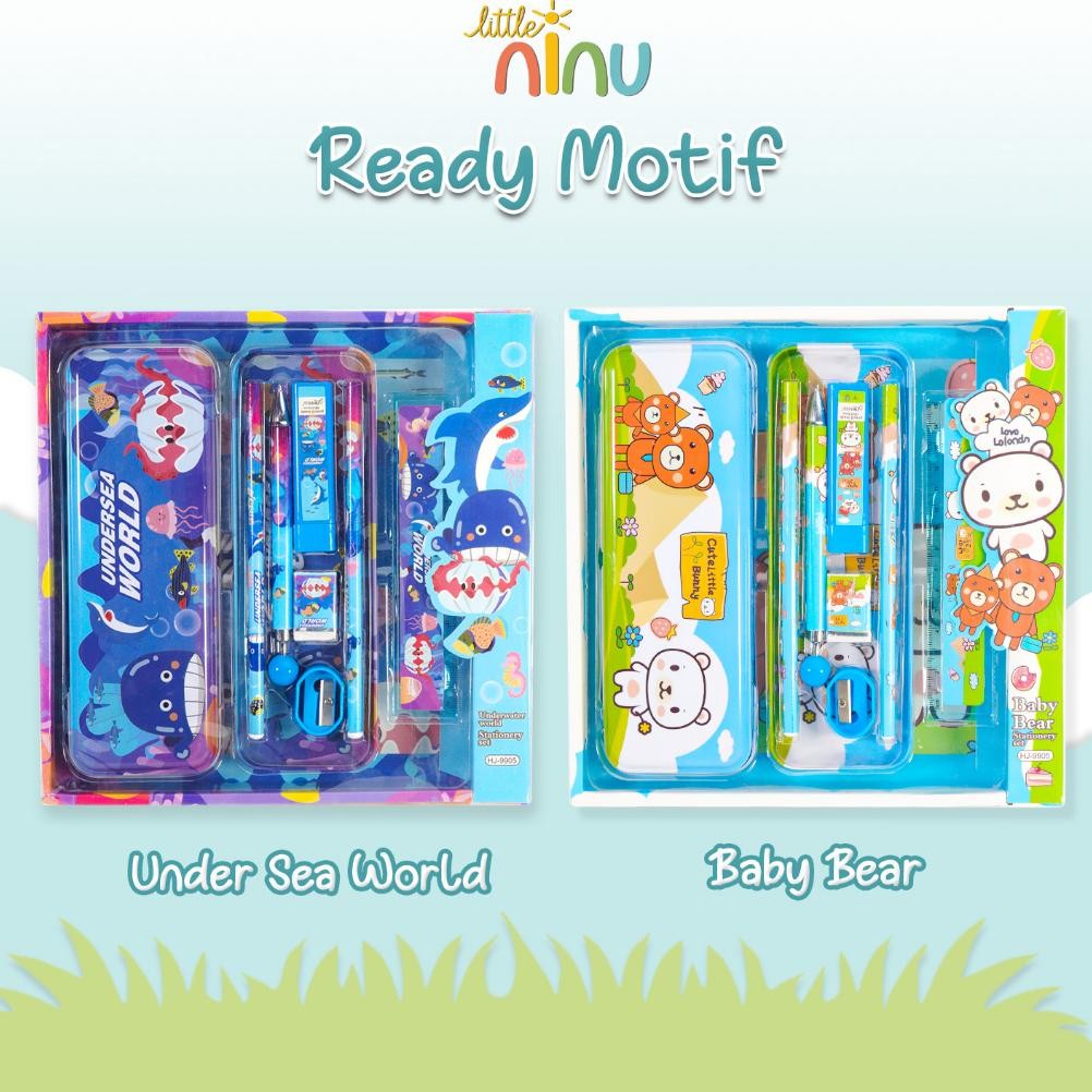 

Ow42 LITTLE NINU Stationary Set Paket Alat Tulis Perlengkapan Sekolah 8 in 1 Murah