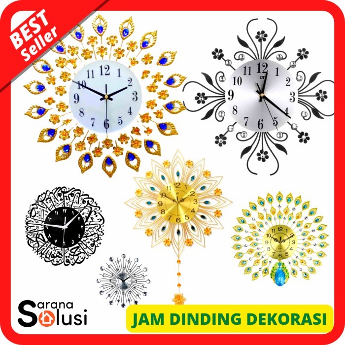 Terlaris Jam Dinding Dekorasi Hias Ruangan Ruang Tamu Keluarga Diy Besar Mewah