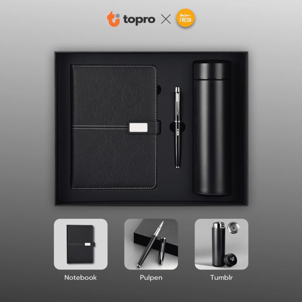 

fx-23 Topro Souvenir Giftset Agenda Pen Tumbler Bonus Box Premium Terlaris