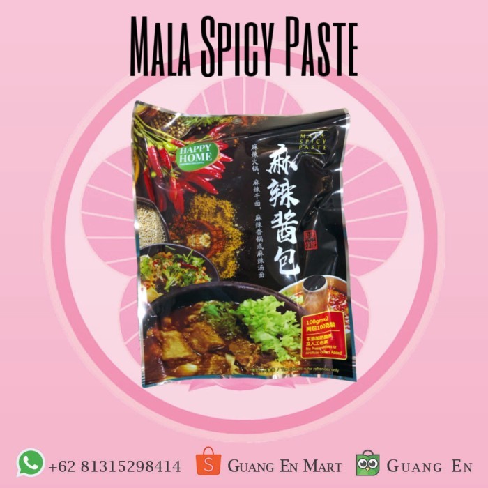 

Sale Happy Home Mala Spicy Paste Vegan Bumbu Mala Sichuan Vegetarian