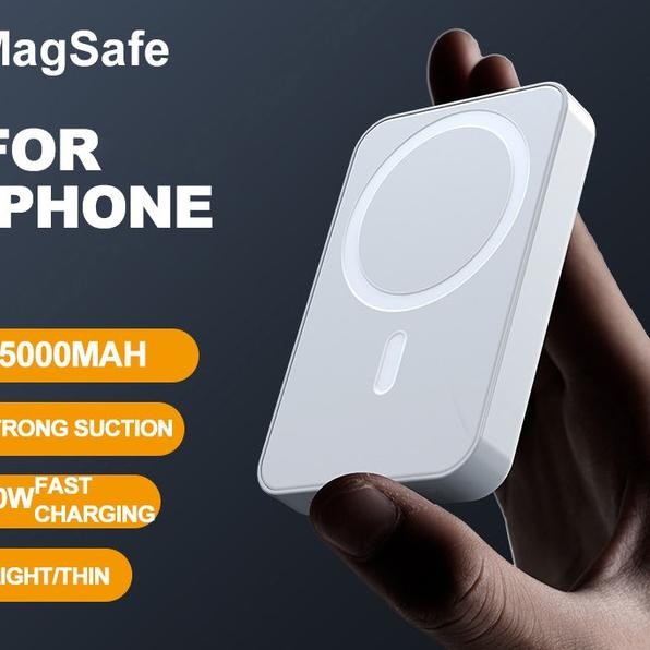 Magsafe Powerbank/Magsafe Battery Pa Wireless Powerbank Magnetic 5000Mah Wireless Charger Ni Powerba