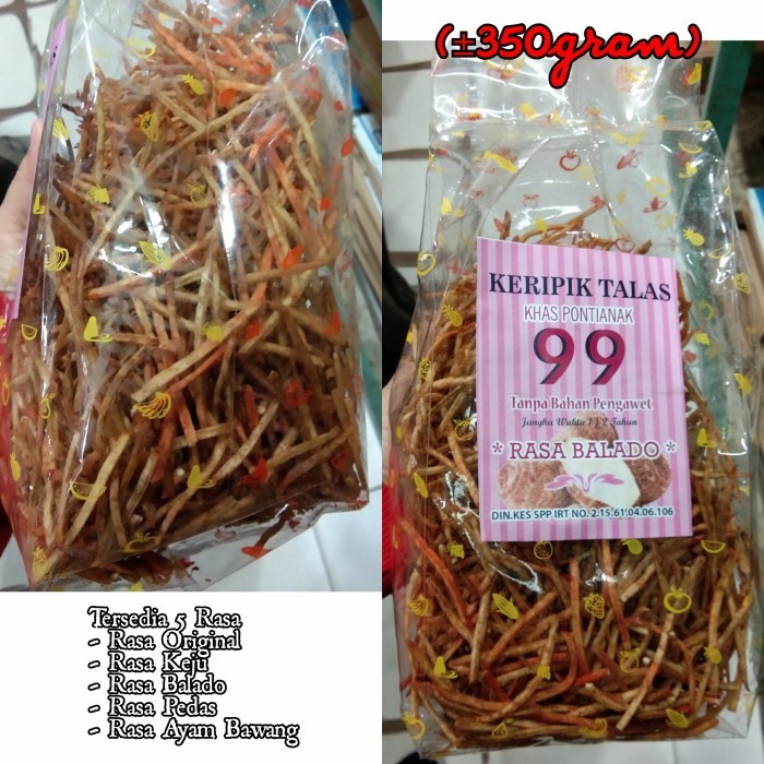 

Keripik Talas Khas Pontianak / Talas Mie / Stick Talas / Snack Talas