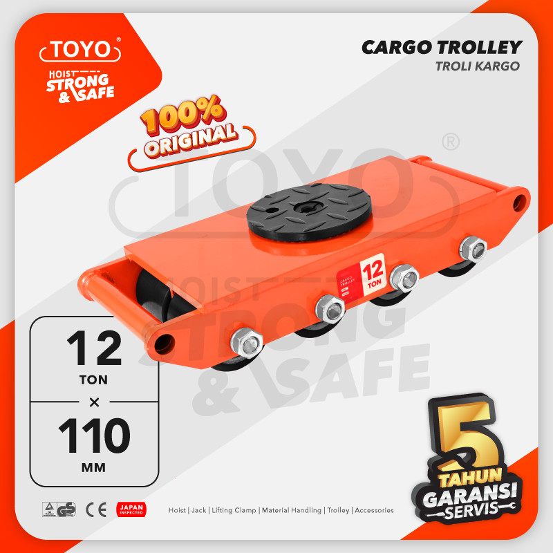 TOYO Cargo Trolley / Dolly Skate Roller 12 Ton