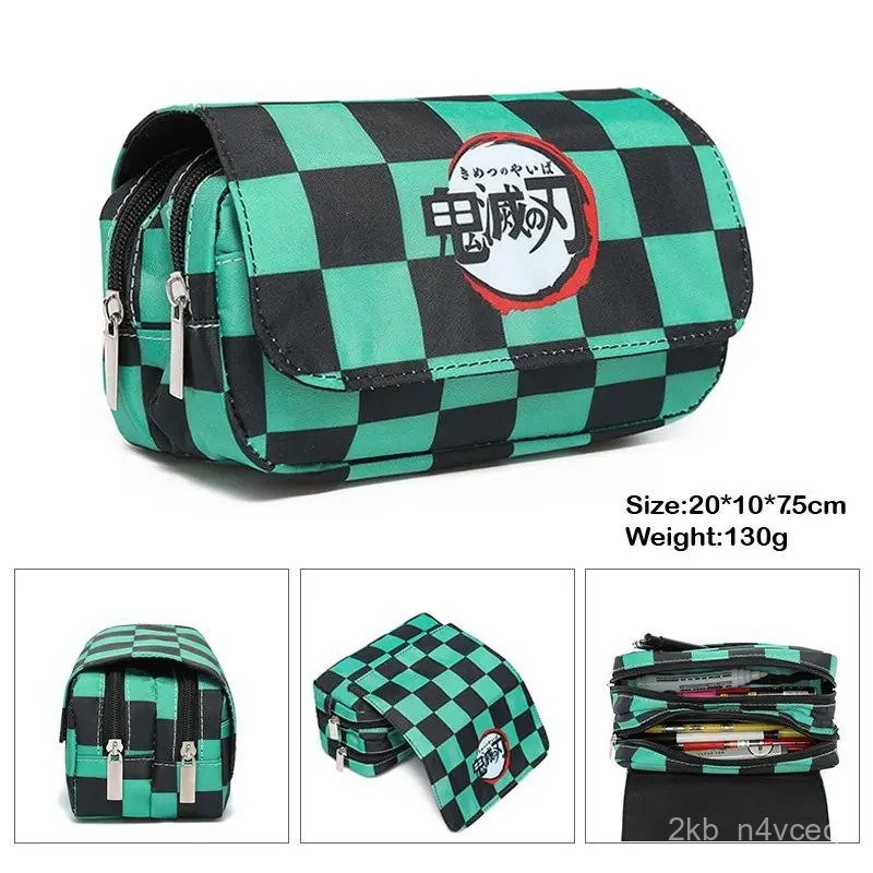 

Large Capacity Anime Demon Slayer Pencil Case Multi Layer Stationery Box Stationery Storage Bag Kids Pencil Case School Supplies QNG8