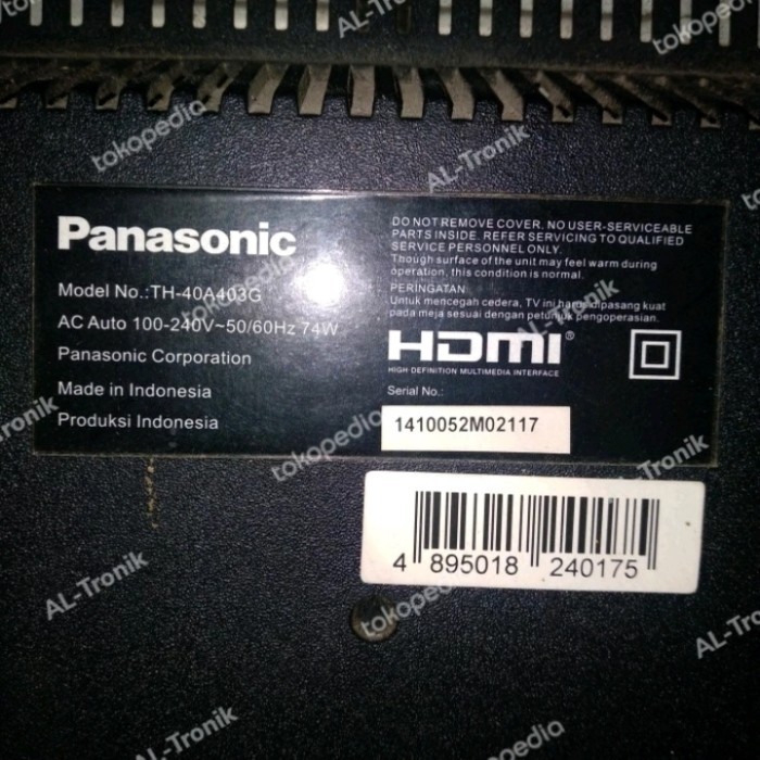 MODUL TV LED PANASONIC MODEL TH-40A403G 40A403 MAINBOARD MB TH40A403G