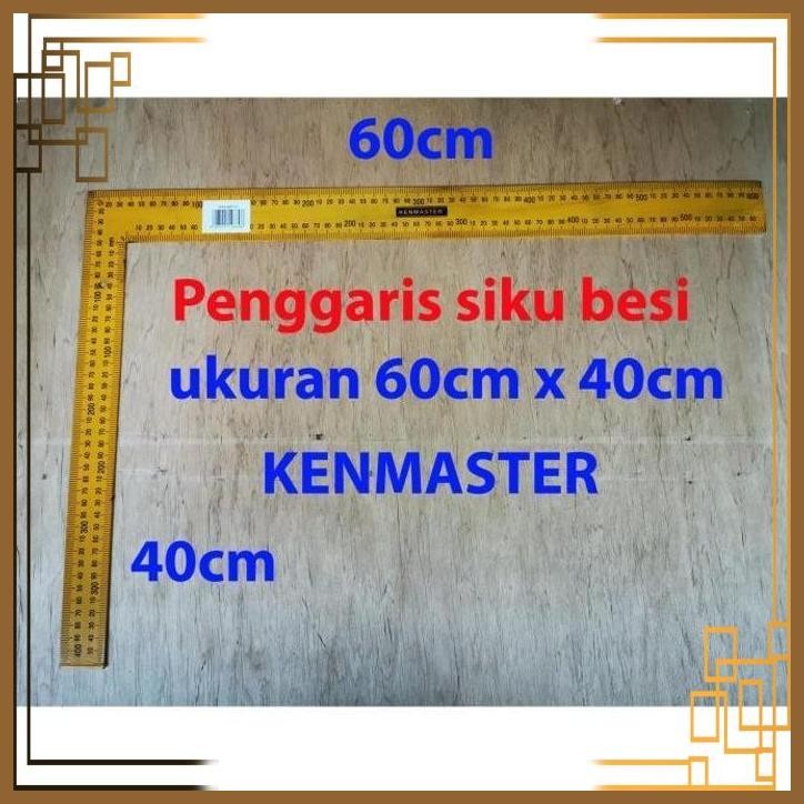 

[WGL] penggaris siku besi 60cm x 40cm besi tebal besi siku KENMASTER