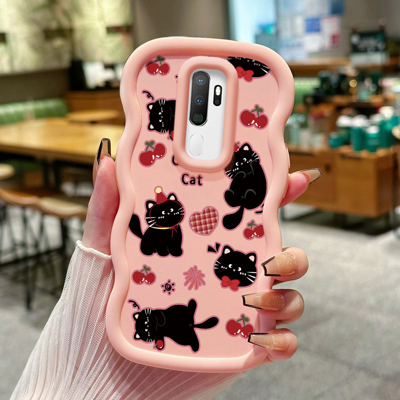 Casing Hp Untuk OPPO A5 2020 A9 2020 A31 2020 A8 Case Casing HP kucing hitam kecil Softcase Silikon 