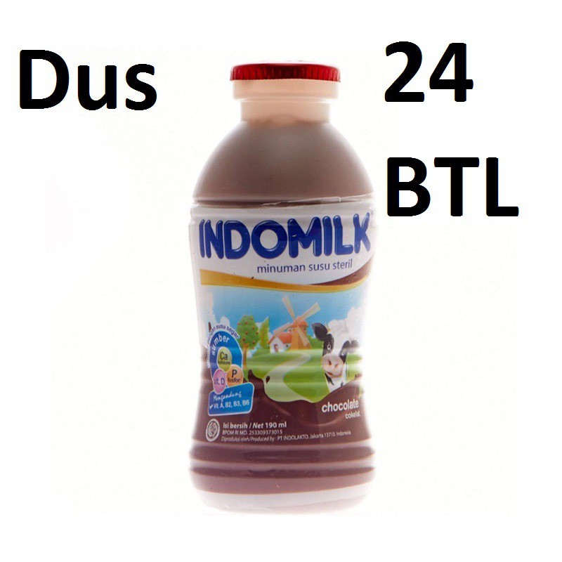 

Susu Steril Indomilk coklat dus ( 24 btl )