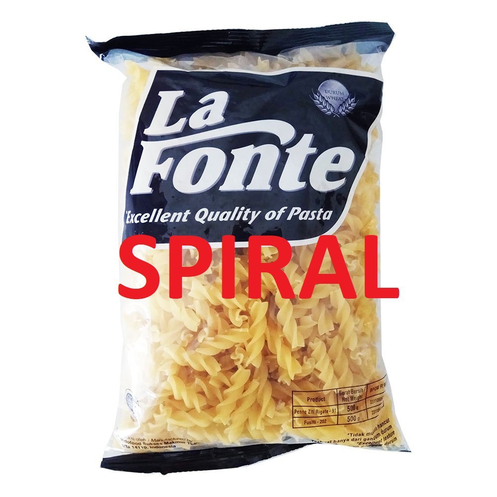 

La fonte fusilli spiral 500gr